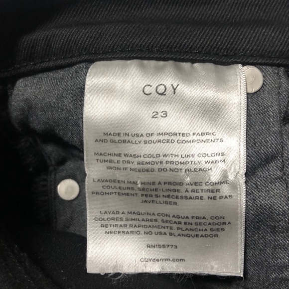 CQY Jeans slim denim size 23 - Picture 3 of 3